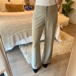 Grey High-waisted Trousers